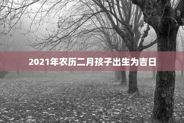 2021年农历二月孩子出生为吉日