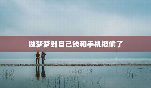 做梦梦到自己钱和手机被偷了