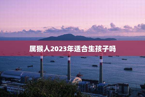 属猴人2023年适合生孩子吗