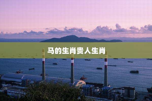 马的生肖贵人生肖