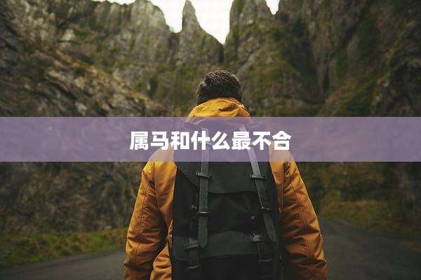 属马和什么最不合