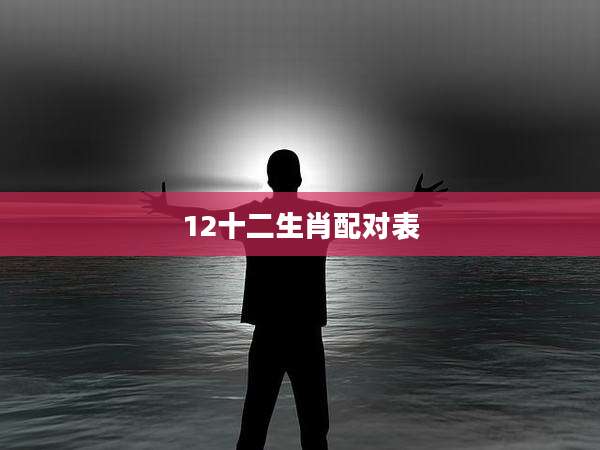 12十二生肖配对表