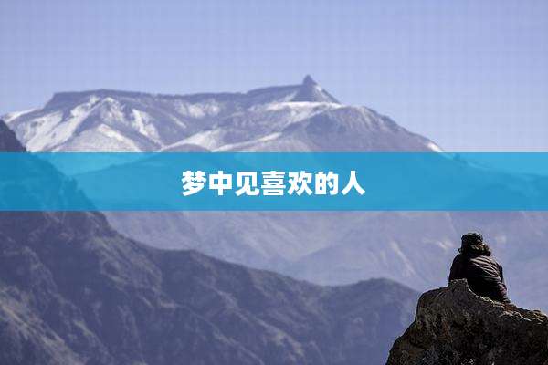 梦中见喜欢的人