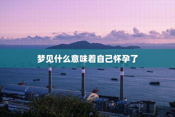 梦见什么意味着自己怀孕了