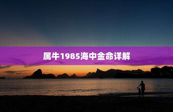 属牛1985海中金命详解