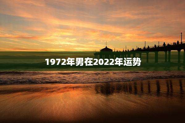 1972年男在2022年运势