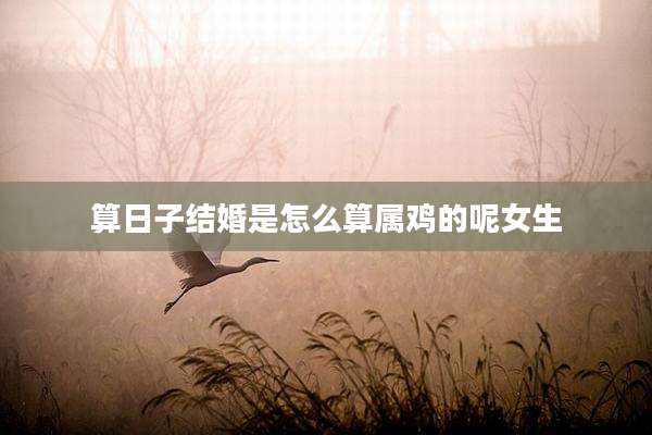 算日子结婚是怎么算属鸡的呢女生