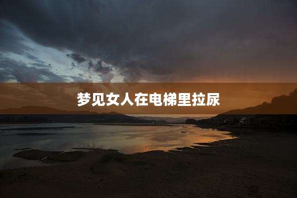 梦见女人在电梯里拉尿