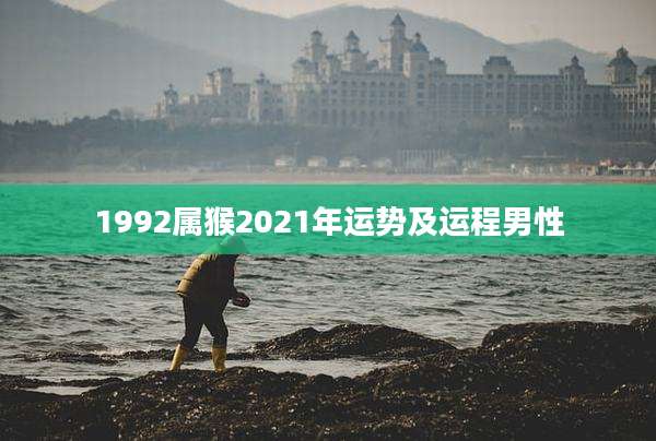 1992属猴2021年运势及运程男性