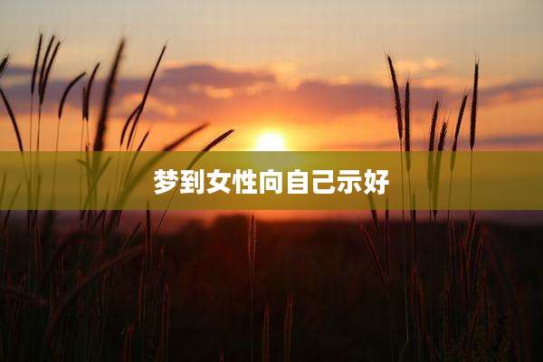 梦到女性向自己示好