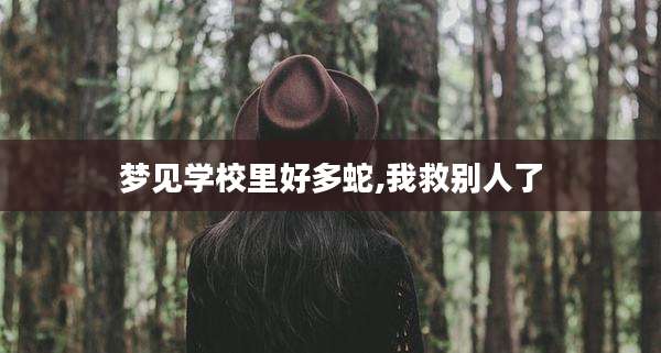梦见学校里好多蛇,我救别人了