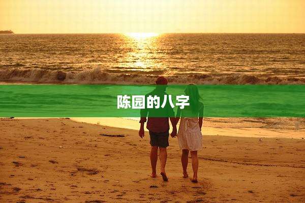 陈园的八字