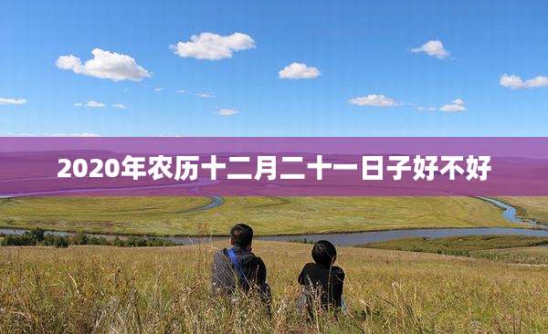 2020年农历十二月二十一日子好不好