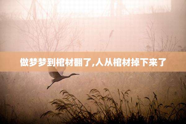 做梦梦到棺材翻了,人从棺材掉下来了