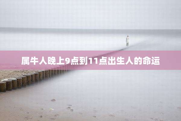 属牛人晚上9点到11点出生人的命运