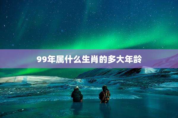 99年属什么生肖的多大年龄
