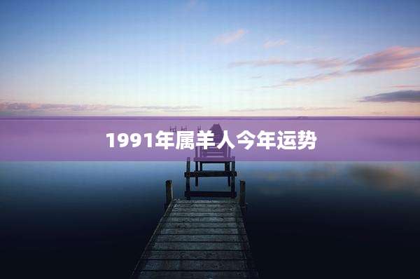 1991年属羊人今年运势