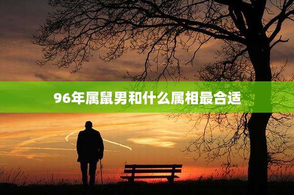 96年属鼠男和什么属相最合适