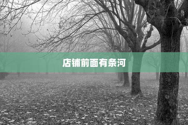 店铺前面有条河