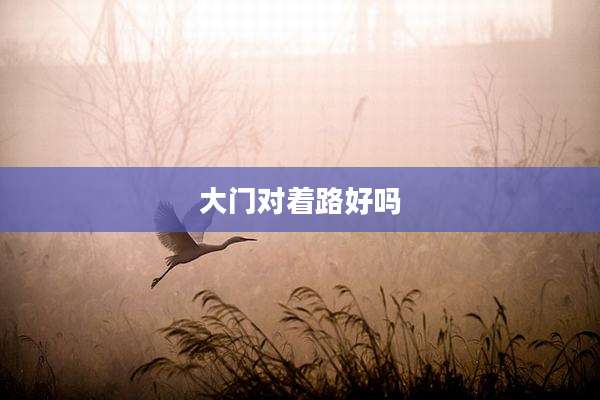 大门对着路好吗