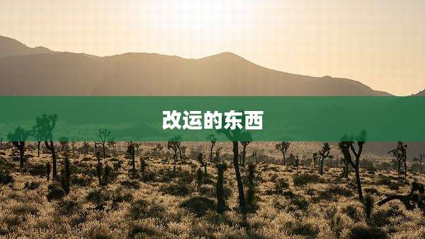 改运的东西