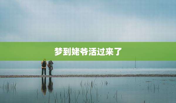 梦到姥爷活过来了