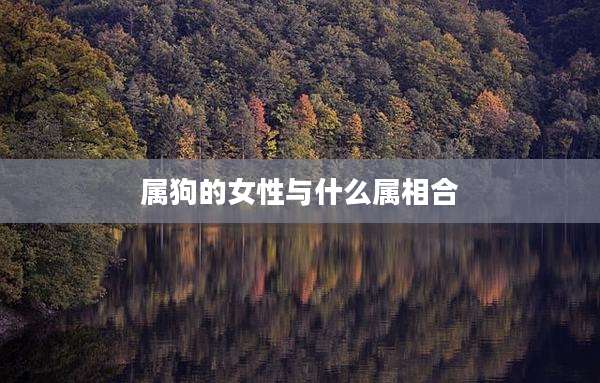 属狗的女性与什么属相合