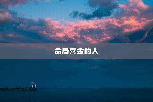 命局喜金的人
