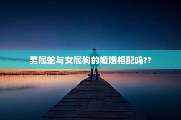 男属蛇与女属狗的婚姻相配吗??