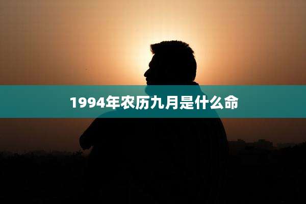 1994年农历九月是什么命