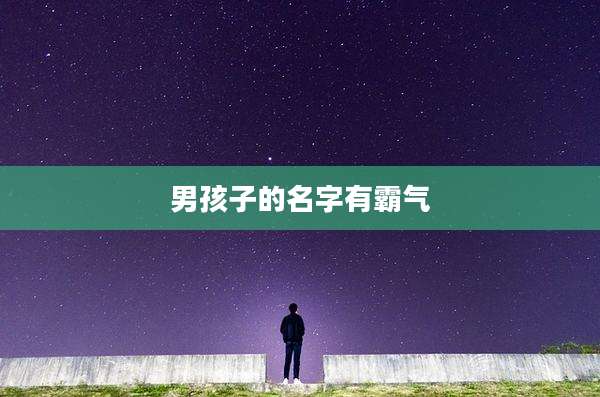 男孩子的名字有霸气