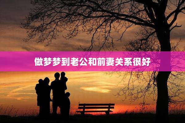 做梦梦到老公和前妻关系很好