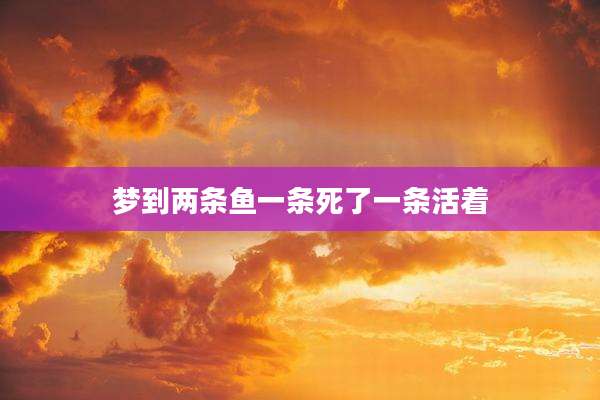 梦到两条鱼一条死了一条活着