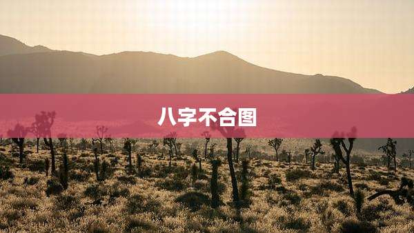 八字不合图