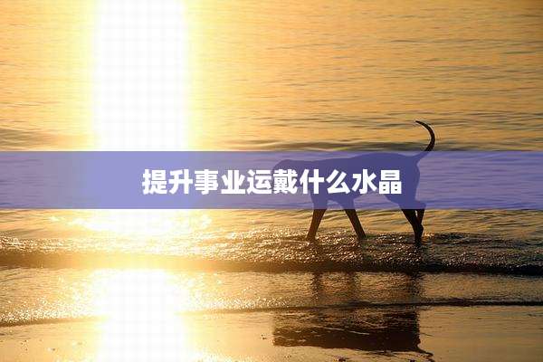 提升事业运戴什么水晶