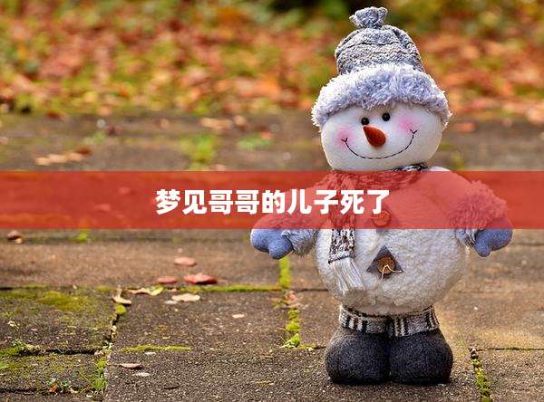 梦见哥哥的儿子死了