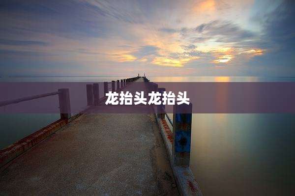 龙抬头龙抬头