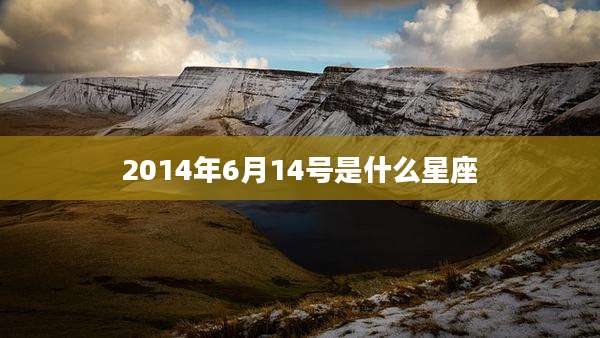 2014年6月14号是什么星座