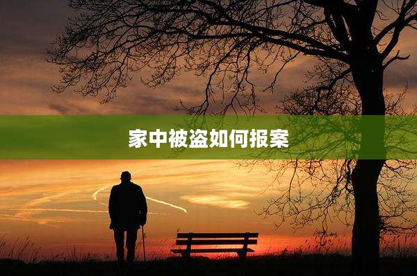 家中被盗如何报案