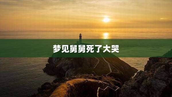 梦见舅舅死了大哭