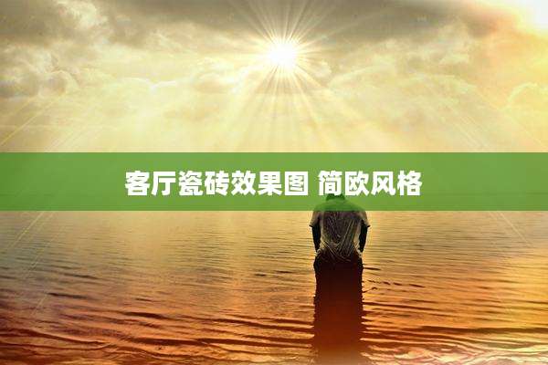 客厅瓷砖效果图 简欧风格