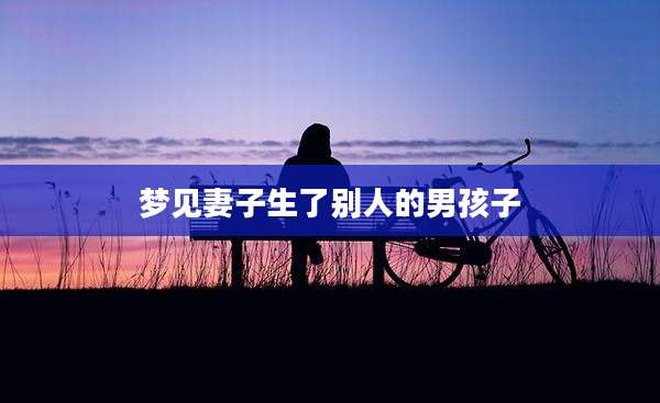 梦见妻子生了别人的男孩子
