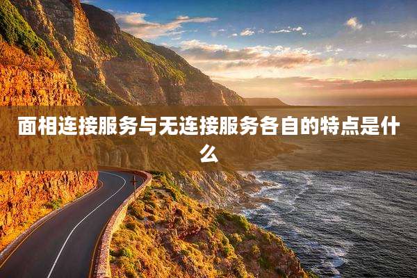 面相连接服务与无连接服务各自的特点是什么