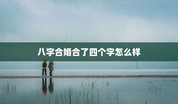 八字合婚合了四个字怎么样