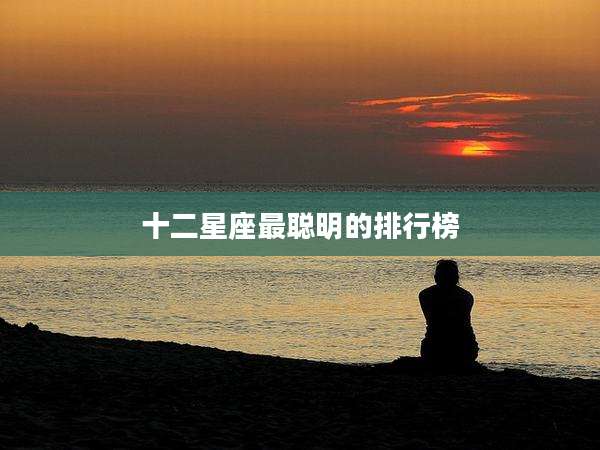 十二星座最聪明的排行榜