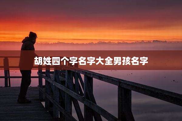 胡姓四个字名字大全男孩名字