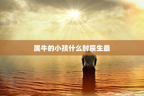 属牛的小孩什么时辰生最