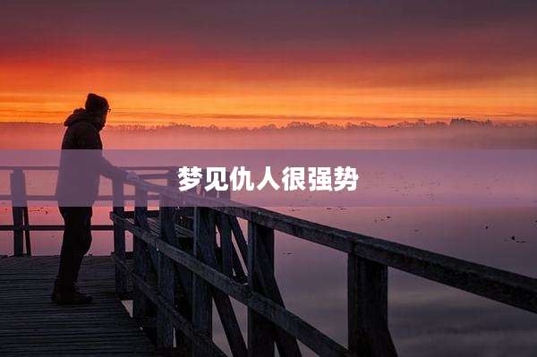 梦见仇人很强势