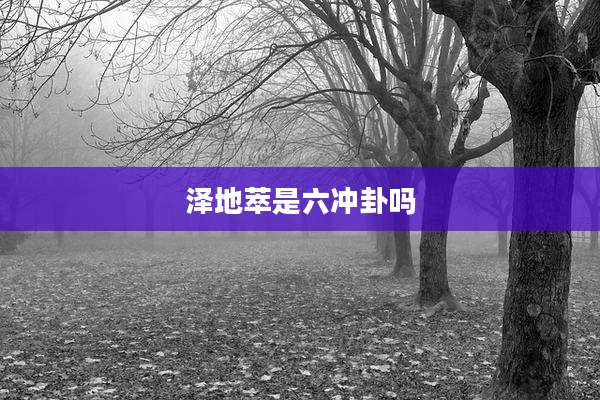 泽地萃是六冲卦吗