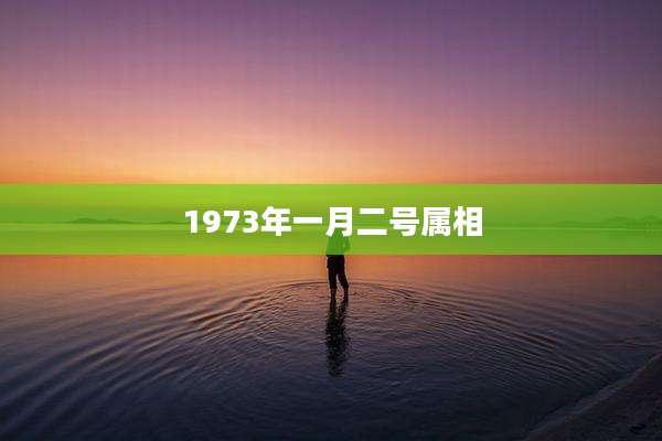 1973年一月二号属相